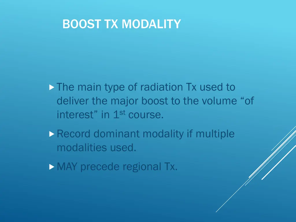 boost tx modality