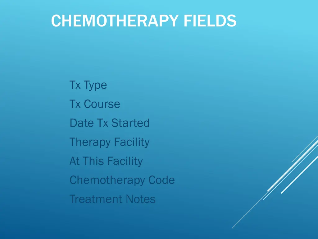 chemotherapy fields