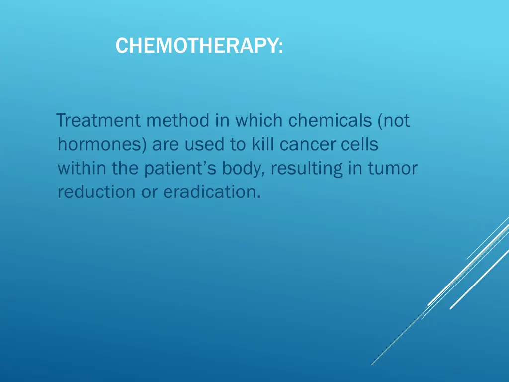 chemotherapy