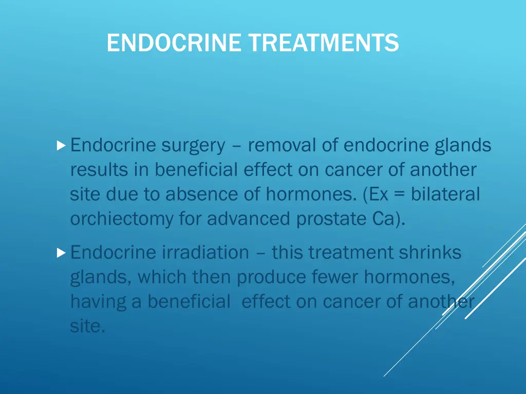 endocrine treatments