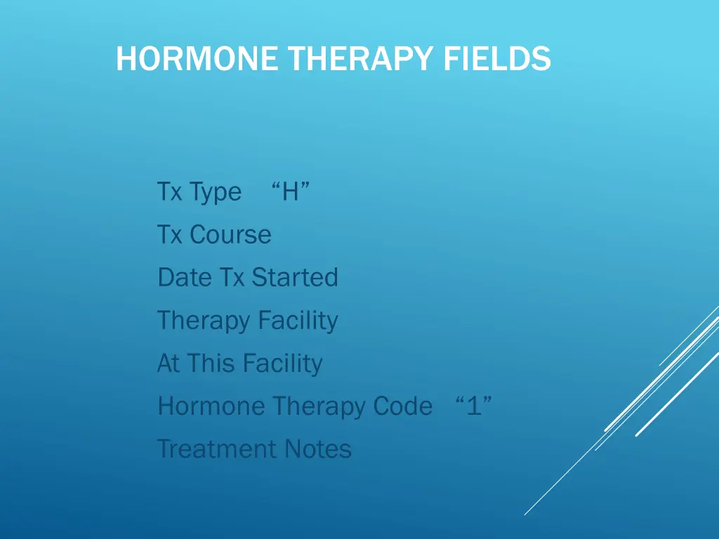hormone therapy fields