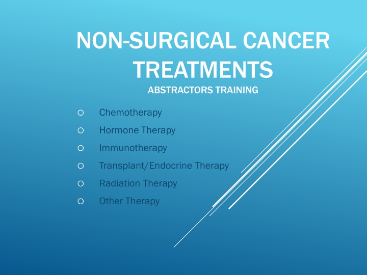 non surgical cancer treatments abstractors