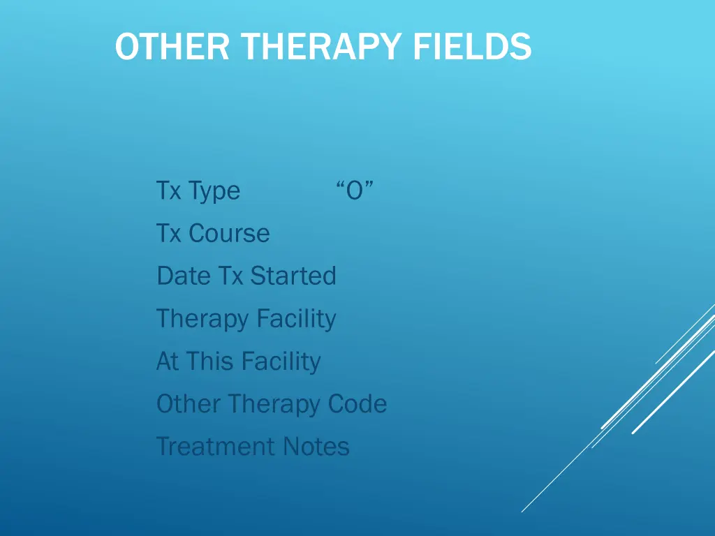 other therapy fields