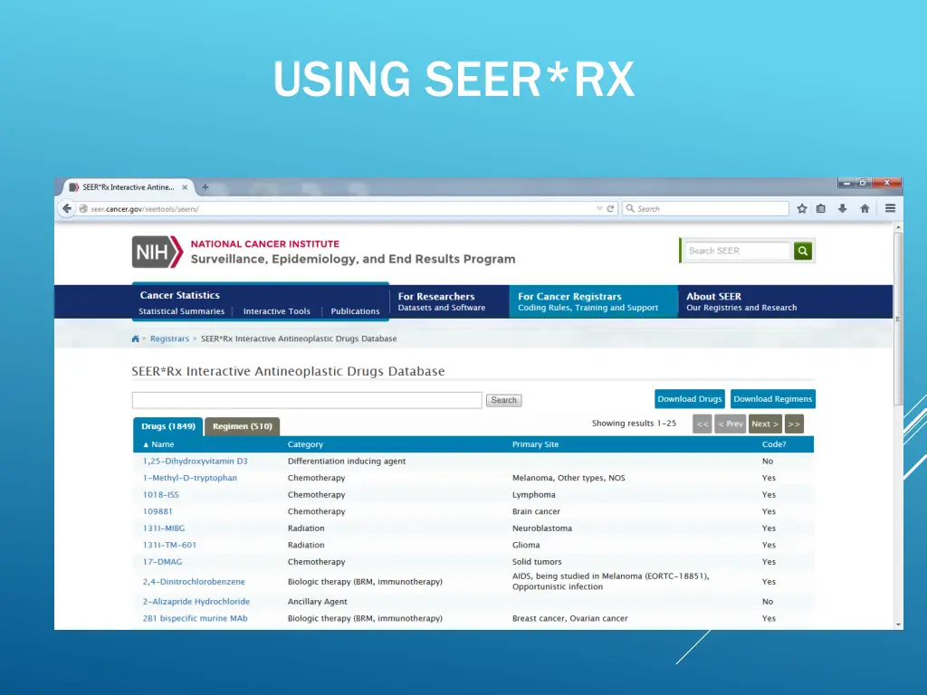 using seer rx