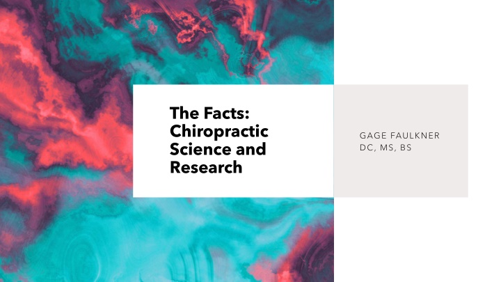 the facts chiropractic science and research