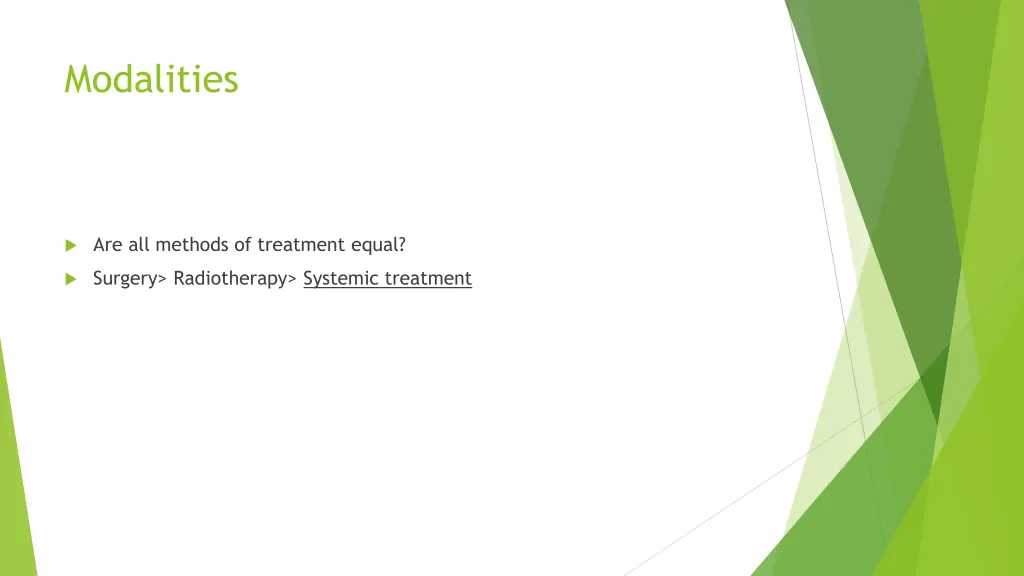 modalities 1