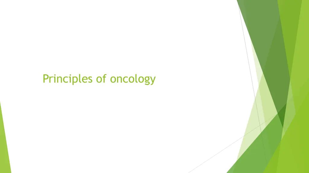 principles of oncology