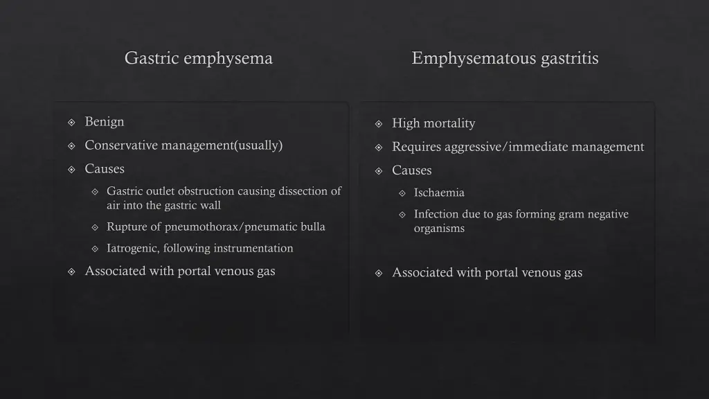 gastric emphysema