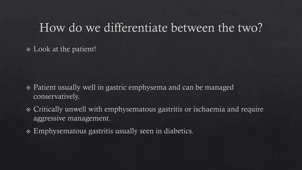how do we differentiate between the two