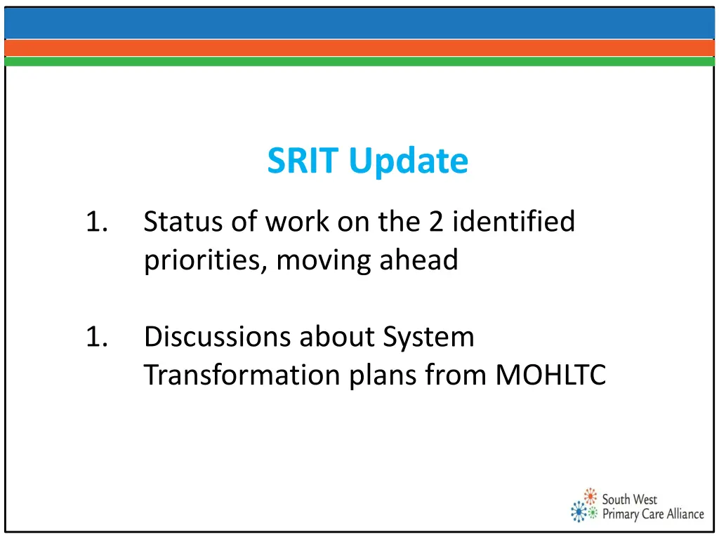 srit update