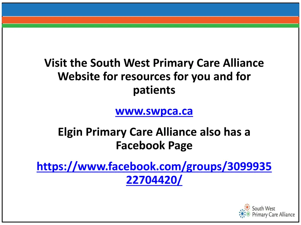 visit the south west primary care alliance