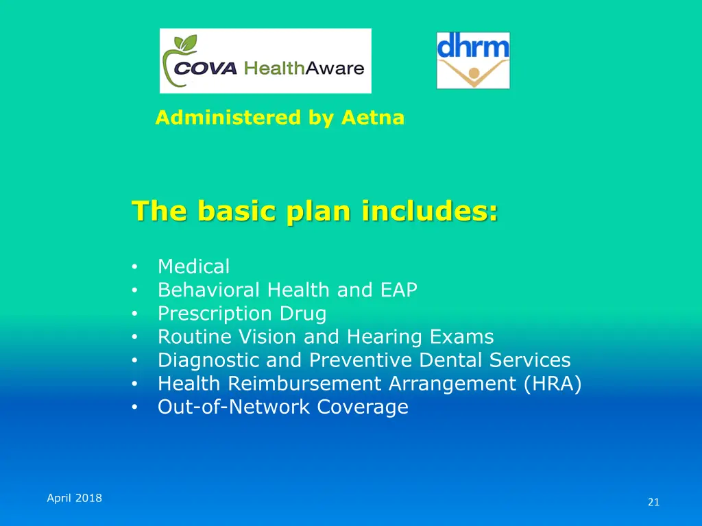 administered by aetna