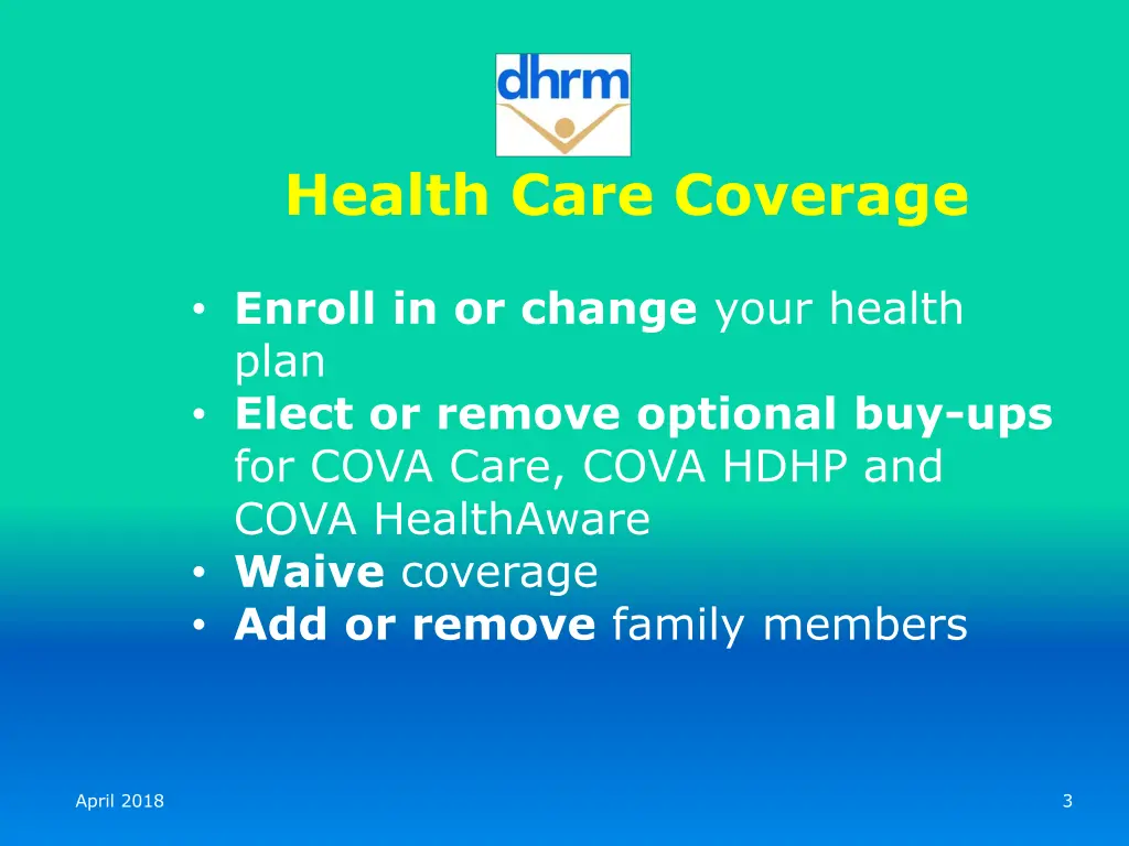 health care coverage