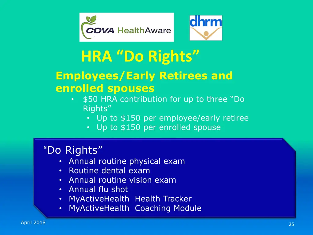 hra do rights employees early retirees