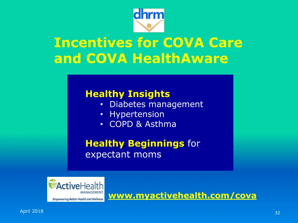 incentives for cova care and cova healthaware