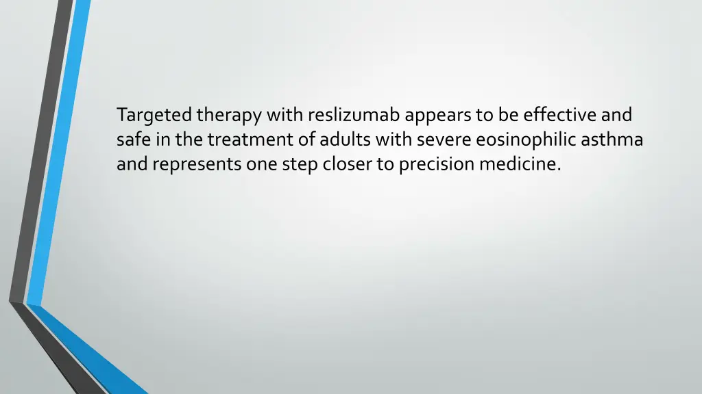 targeted therapy with reslizumab appears