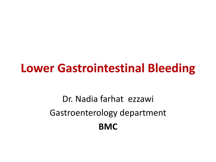 lower gastrointestinal bleeding
