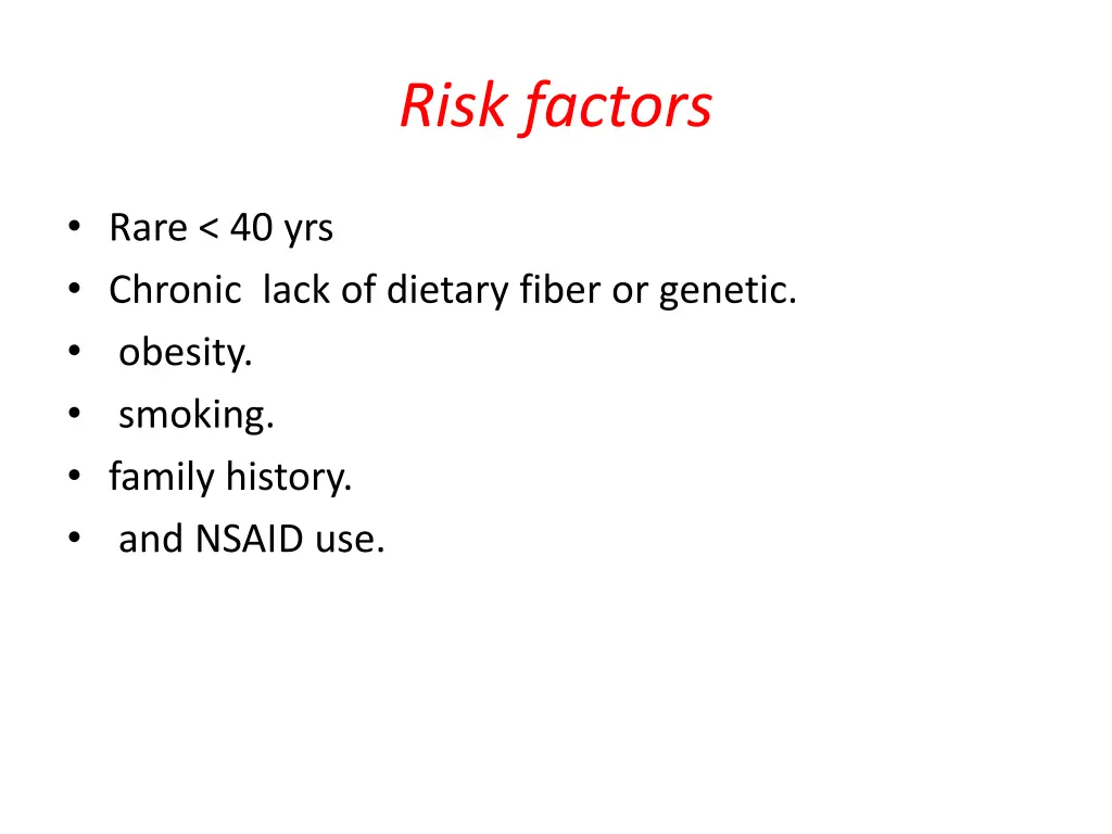 risk factors
