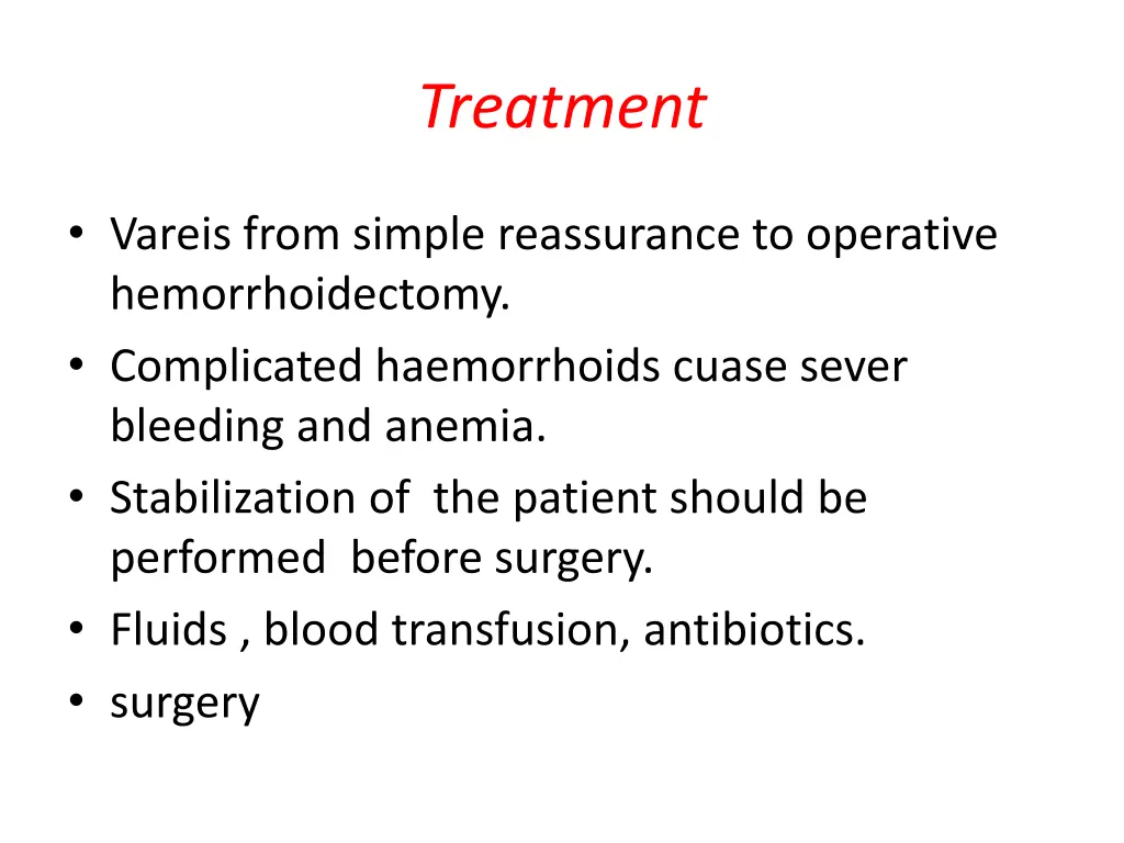 treatment