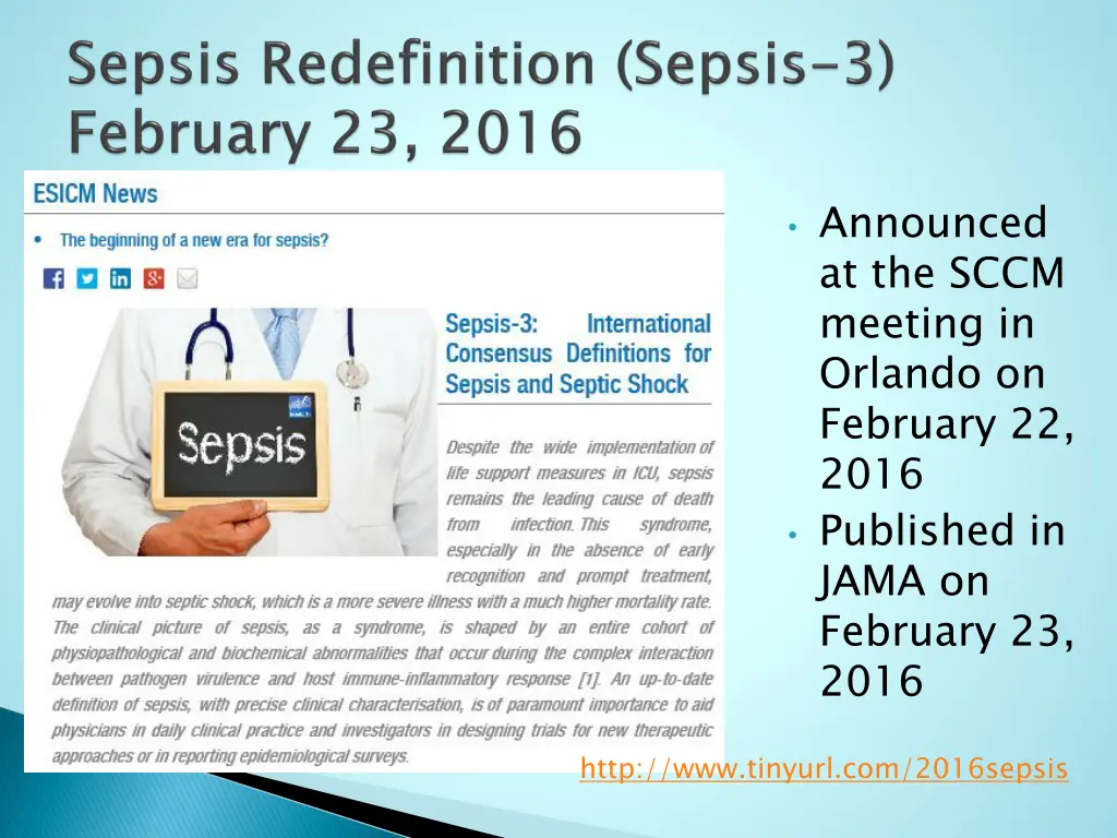 announced at the sccm meeting in orlando