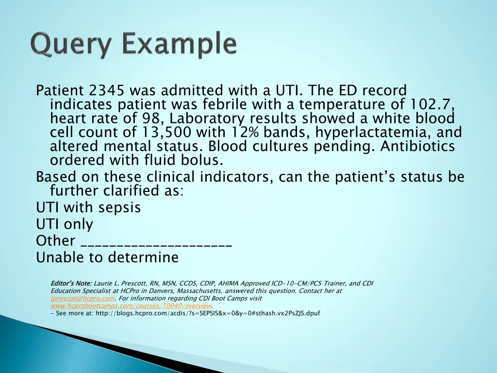 patient 2345 was admitted with