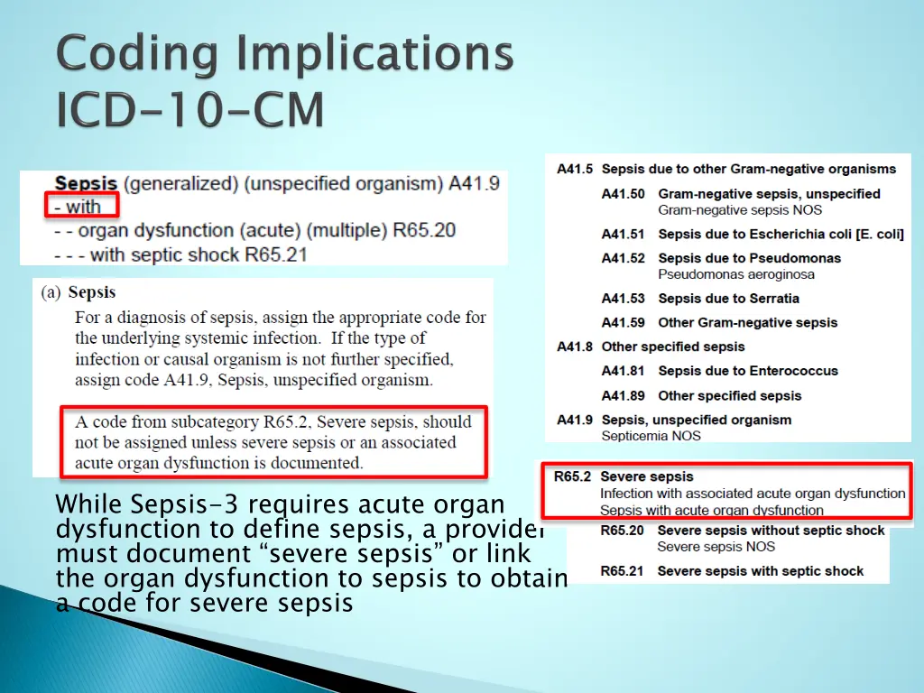 while sepsis 3 requires acute organ dysfunction