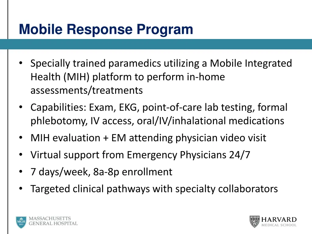 mobile response program