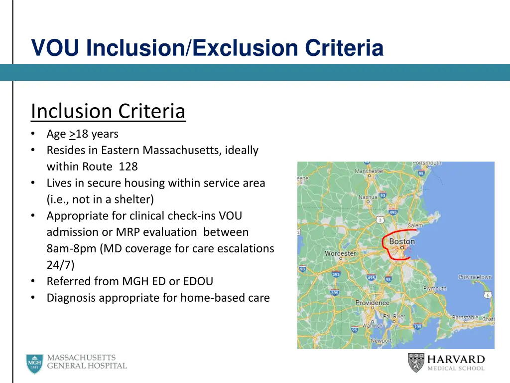 vou inclusion exclusion criteria