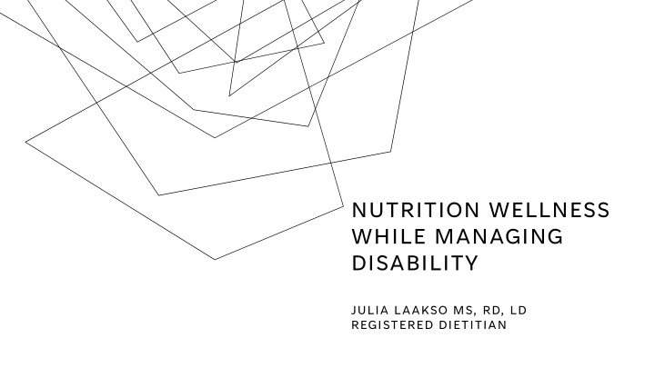 nutrition wellness while managing disability