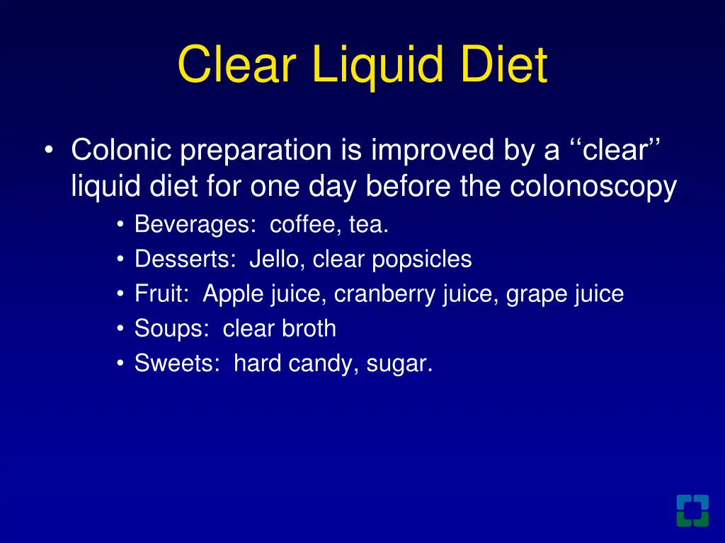 clear liquid diet