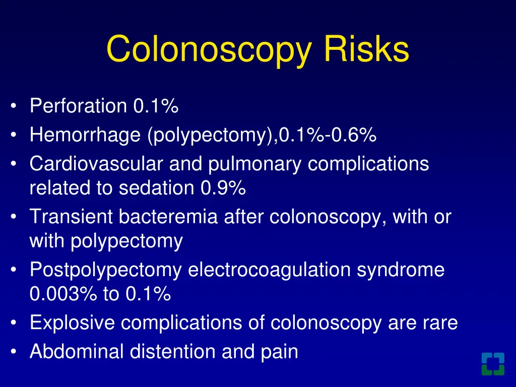 colonoscopy risks