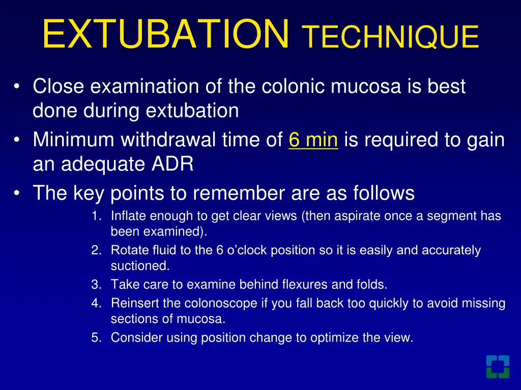 extubation technique