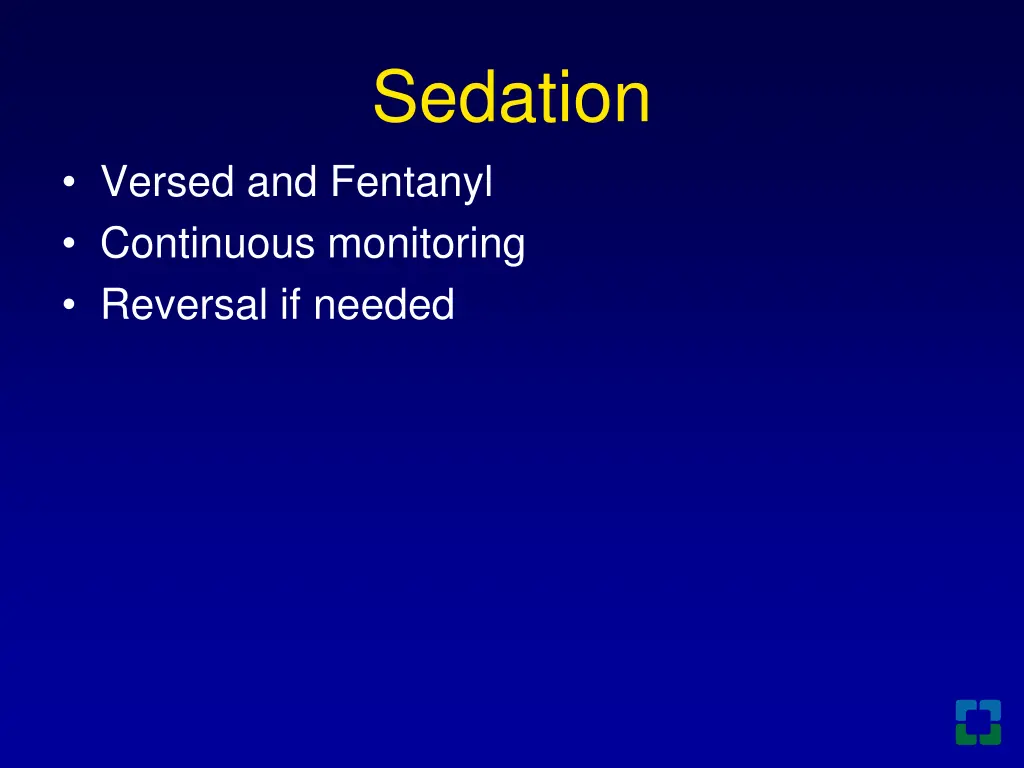 sedation