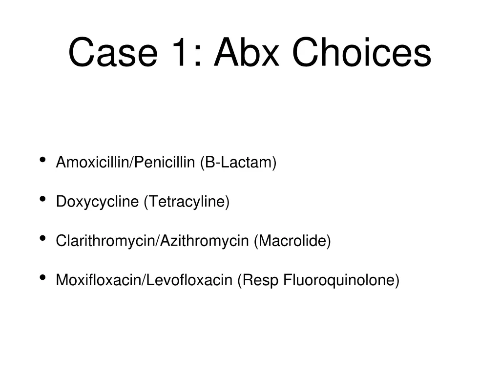 case 1 abx choices