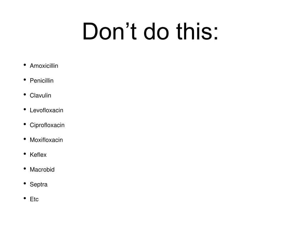 don t do this