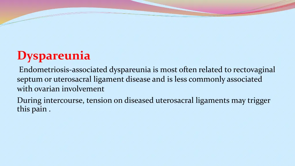 dyspareunia endometriosis associated dyspareunia