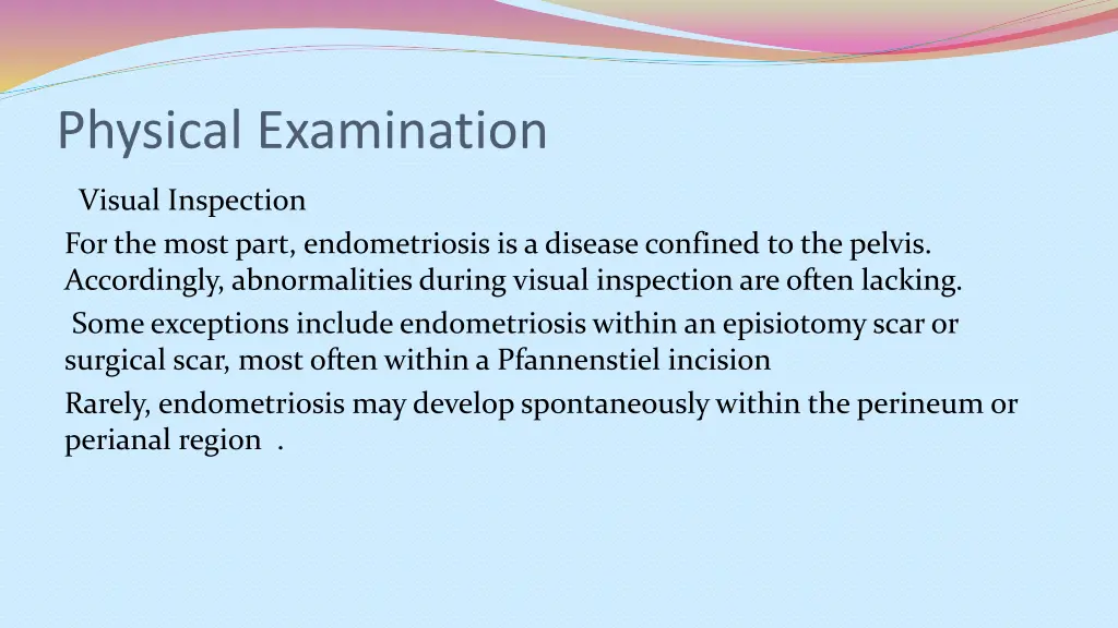 physical examination