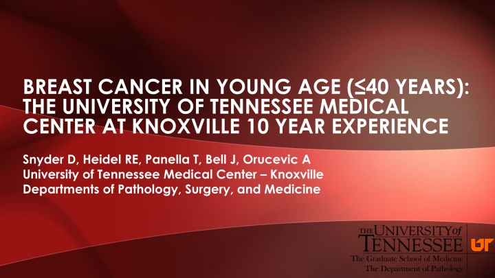 breast cancer in young age 40 years