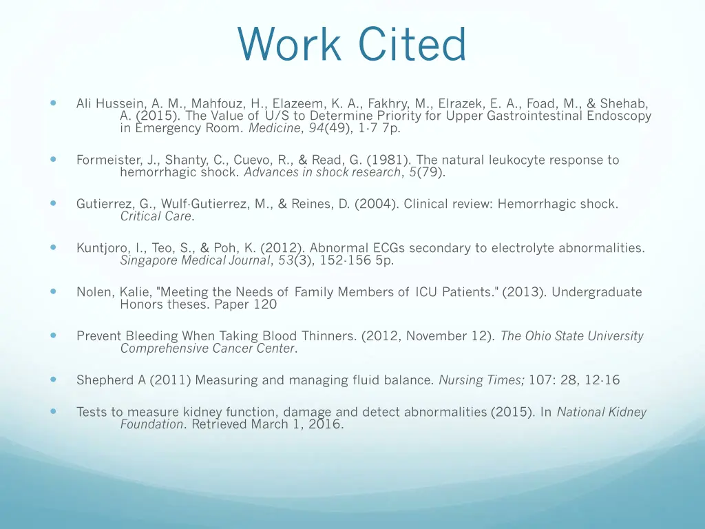 work cited