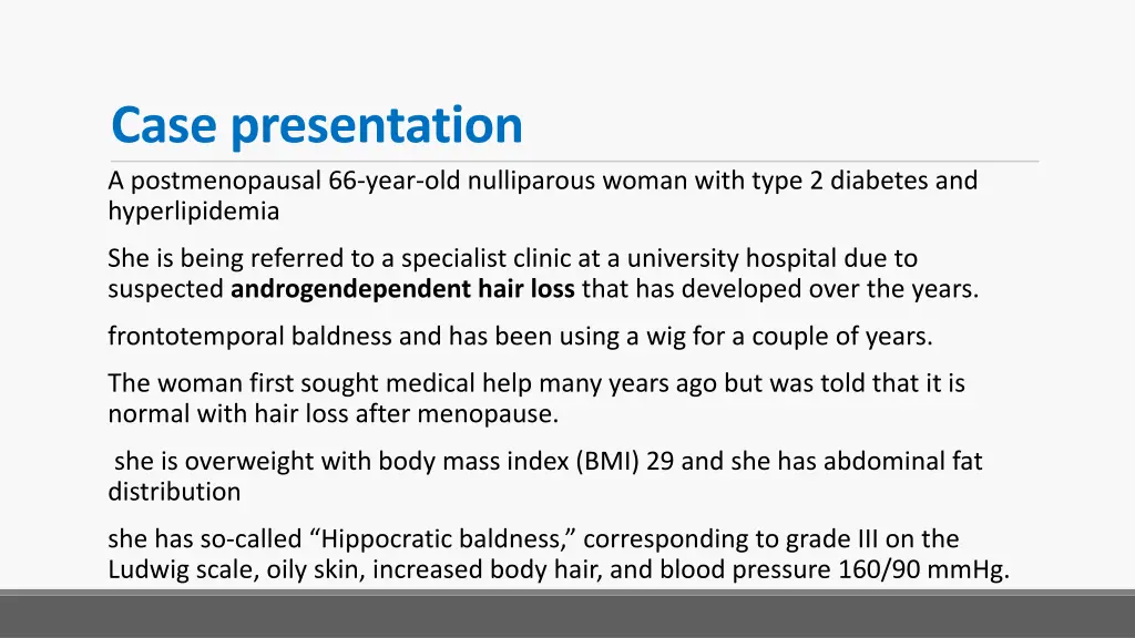 case presentation a postmenopausal 66 year