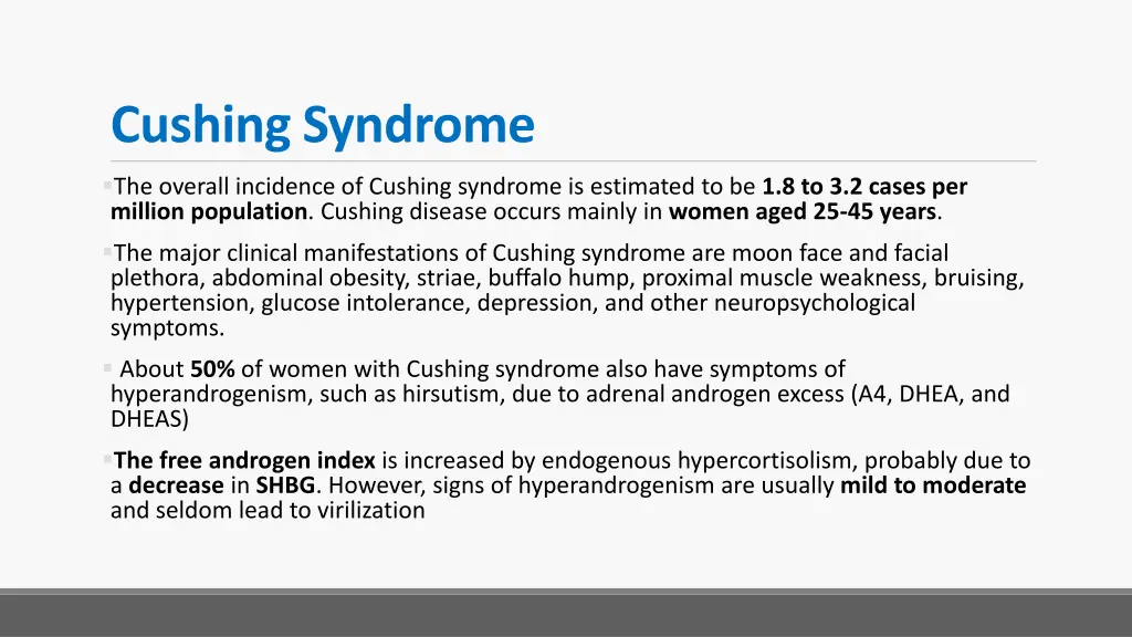 cushing syndrome
