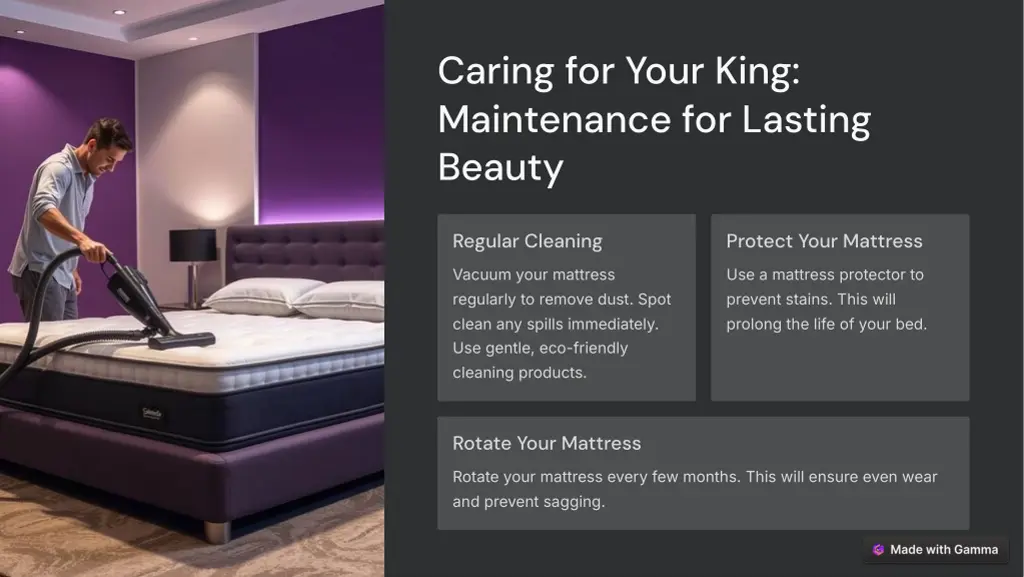 caring for your king maintenance for lasting