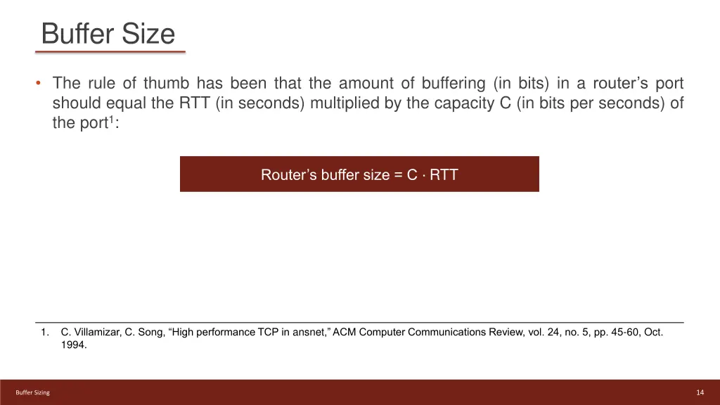 buffer size 1