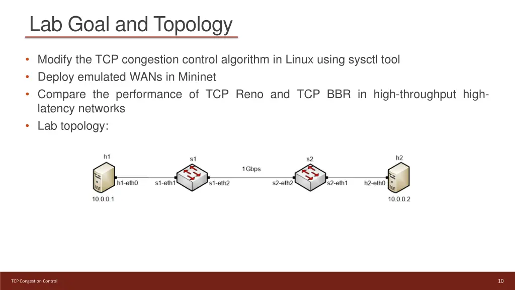 lab goal and topology