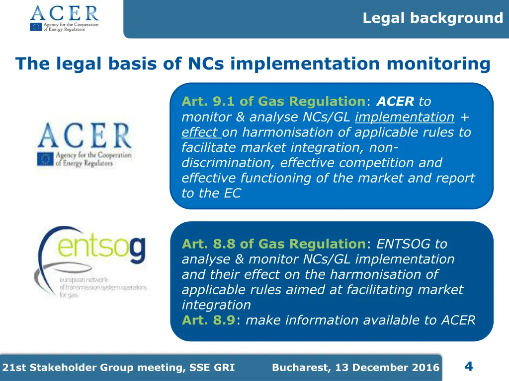 legal background