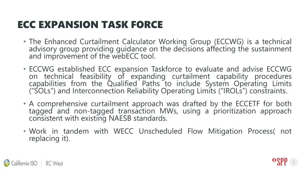ecc expansion task force