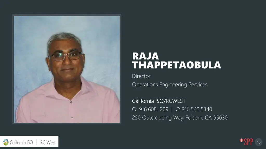 raja thappetaobula director operations