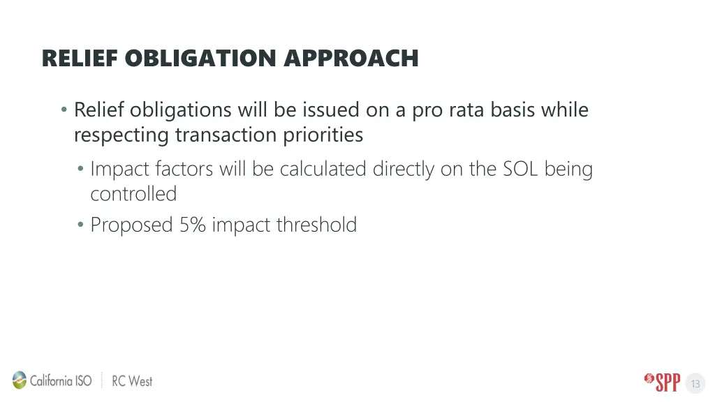 relief obligation approach