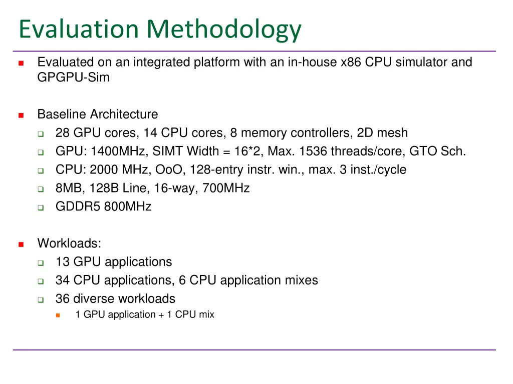 evaluation methodology