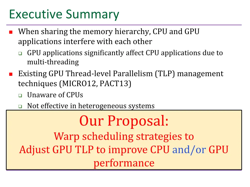 executive summary